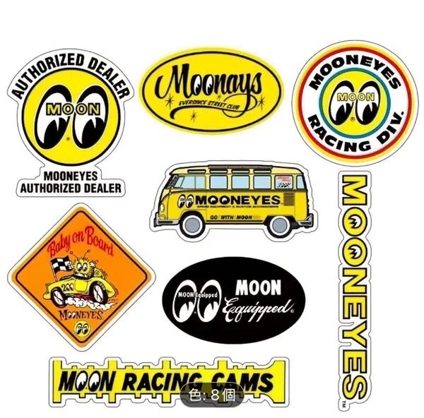 ステッカー!未使用品【MOON EYES ムーンアイズ 】ガレージ 世田谷ベース アメリカン インテリア