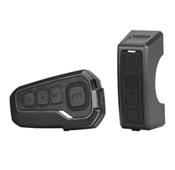 QPLOVE バイク用 インカム Bluetooth リモコン付き ヘルメット用イヤホンマイク付き ノイズキャンセル IP65防水