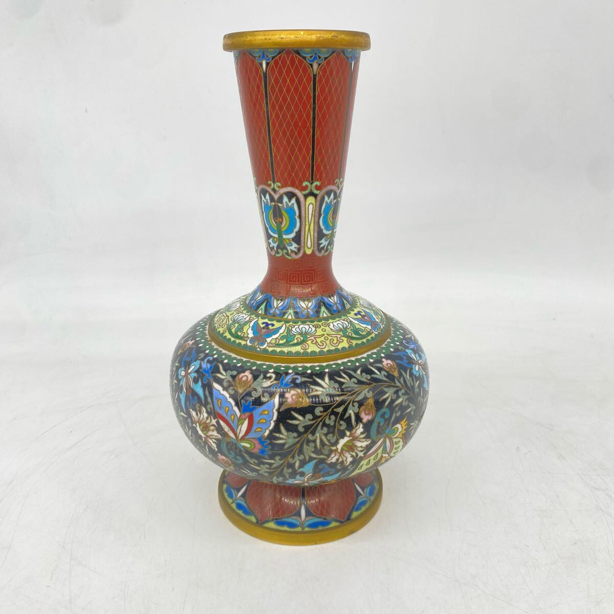 送料無料 中国古玩 60~70年代七宝花瓶 高さ23.5cm ★無傷★ Yahoo!オークション -「中国 七宝 花瓶」の落札相場・落札価格