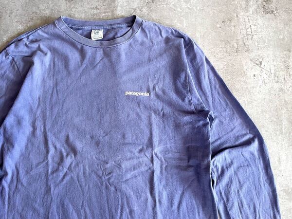 90s usa製 patagonia オールド パタゴニア ロンT 長袖 Tシャツ M ビンテージ vintage アウトドア ヨセミテ フェード 雰囲気 ワンポイント