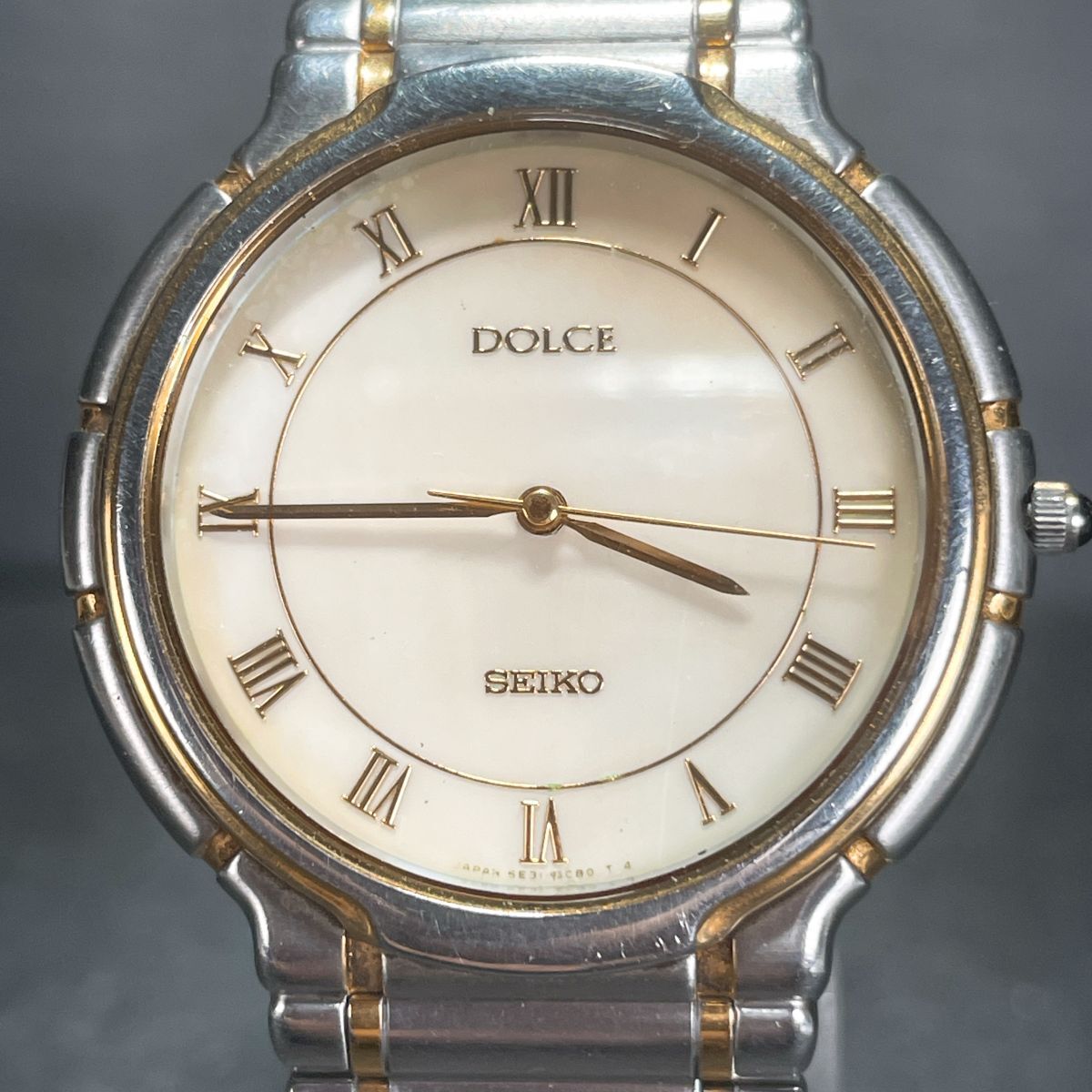 やや美品 SEIKO DOLCE 5E31-6E70 予備コマ付き 電池交換済