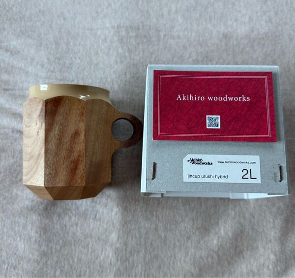 2L新品 AKIHIRO WOODWORKS Blue Bottle Coffee JINCUP 漆 2L ジンカップ ベージュ アキヒロウッドワークス ウッド 食器 urushi マグカップ