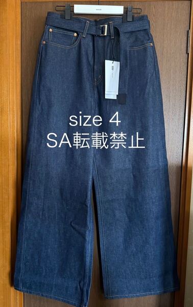 4新品 sacai x Levi's デニム パンツ ジーンズ ベルト付き ボトムス 25SS size 4 XL Denim Pants サカイ リーバイス メンズ インディゴ