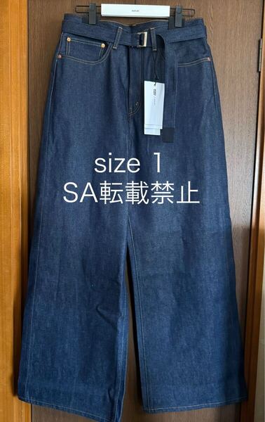 1新品 sacai x Levi's デニム パンツ ジーンズ ベルト付 ボトムス インディゴ 25SS 1 Denim Pants サカイ リーバイス メンズ ウィメンズ