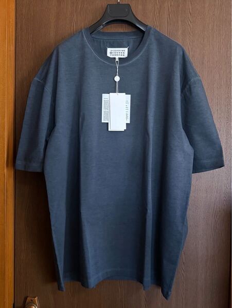 25SS新品 メゾンマルジェラ Memory of Label オーバーサイズ Tシャツ 今期 size52 XL 半袖 カットソー ブラック Maison Margiela 10 メンズ