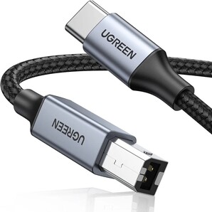 UGREEN USB B to C プリンターケーブル USBケーブル Type-C to Type-B ケーブル 高耐久性 オーディオDAC MIDIキーボード 電子ピアノ 1M