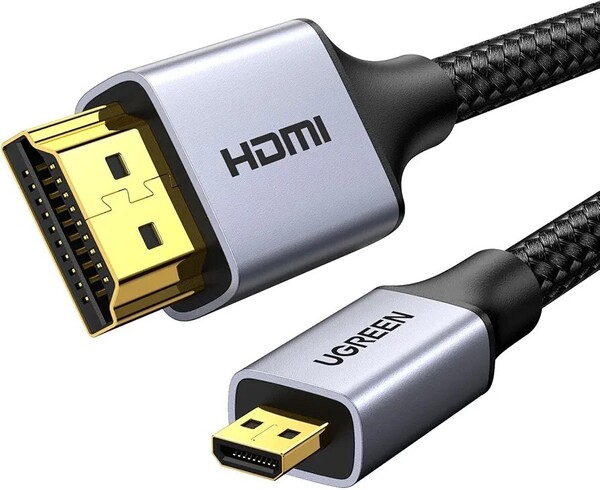 UGREEN マイクロhdmiケーブル hdmi Micro hdmi 変換 双方向伝送 高耐久性 4K 60Hz 3D HDR ARC 高速18Gbps テレビ カメラ GoPro Hero 7 6 2M