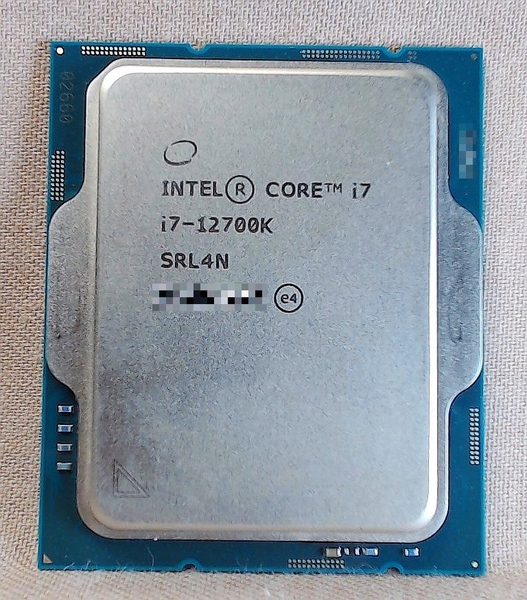 Intel CORE i7 i7-12700K CPUのみ ≪送料無料≫ LGA1700 第12世代 Alder Lake インテル SRL4N 12th