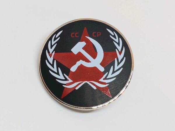 送料無料 CCCP サークル ソビエト ピンブローチ ピンズ PINS バッジ バッヂ アメリカン雑貨 スマアク