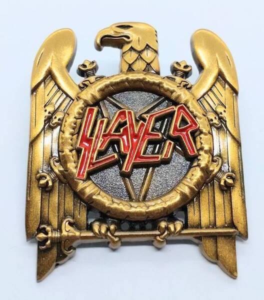 送料無料 スレイヤー SLAYER ロックバンド ピンブローチ ピンズ PINS バッジ バッヂ アメリカン雑貨 スマアク