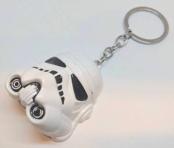 送料無料 スターウォーズ ストーム・トゥルーパー ホワイト キーリング キーホルダー ロック アメリカン雑貨 スマアク