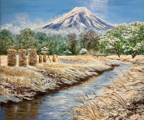絵画 油絵 森田健一作 冬の水辺 6号サイズ額入り 2025年最新】Yahoo!オークション -森田健一の中古品・新品・未
