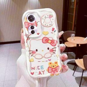 OPPO Reno11 A スマホケース 波紋 耐衝撃 シンプル ねこ 猫
