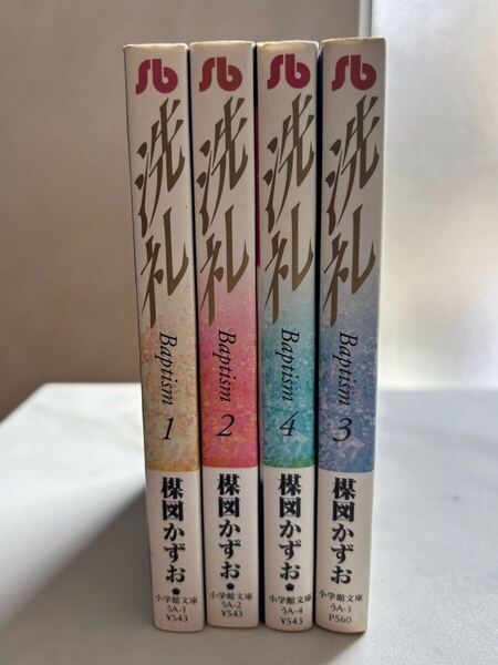 楳図かずお 洗礼 1〜4巻セット 文庫 全巻セット