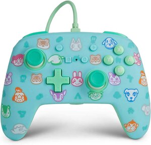 ゲームコントローラー PowerA Enhanced Animal Crossing Wired Nintendo Switch Controller あつまれ どうぶつの森デザイン 並行輸入品