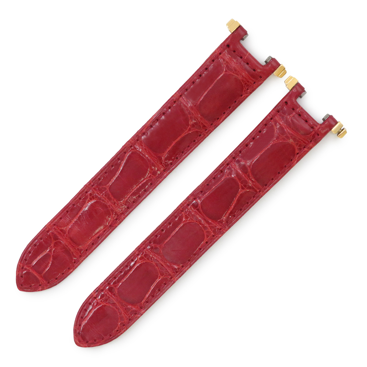 超美品 Cartier カルティエ クロコ 腕時計 ベルト 16㎜ レディース