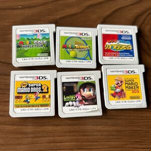 3DS スーパーマリオブラザーズ2、マリオメーカー、ルイージマンション2、マリオテニス、マリオゴルフ、オリンピック ソフトのみ