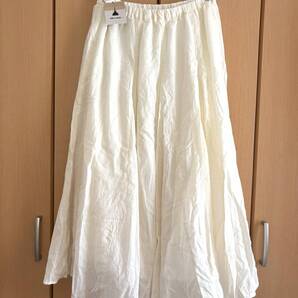 ☆【niko and ... 】★未使用★インドリバーフレアースカート アイボリー ロングスカート コットン100%☆