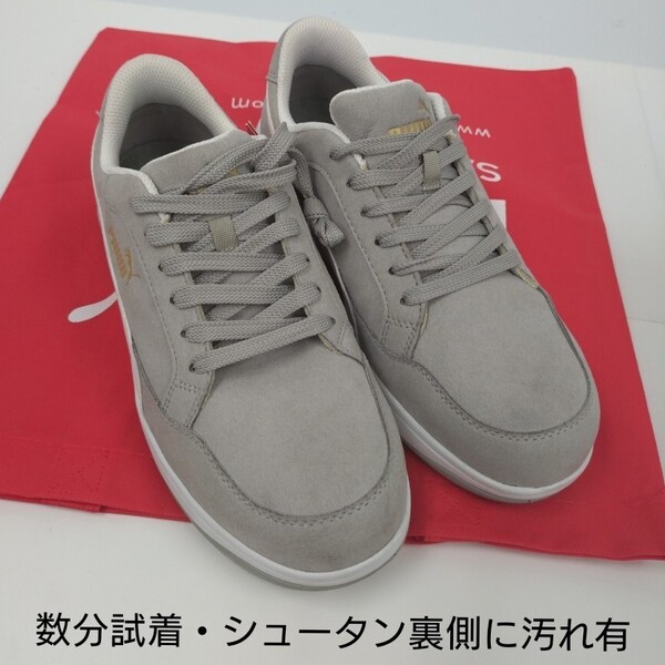 PUMA SAFETY HERITAGE AIRTWIST2.0 GRAY LOW グレー 強化合成樹脂先芯入 26.5cm 試着済・シュータン内側に汚れ有