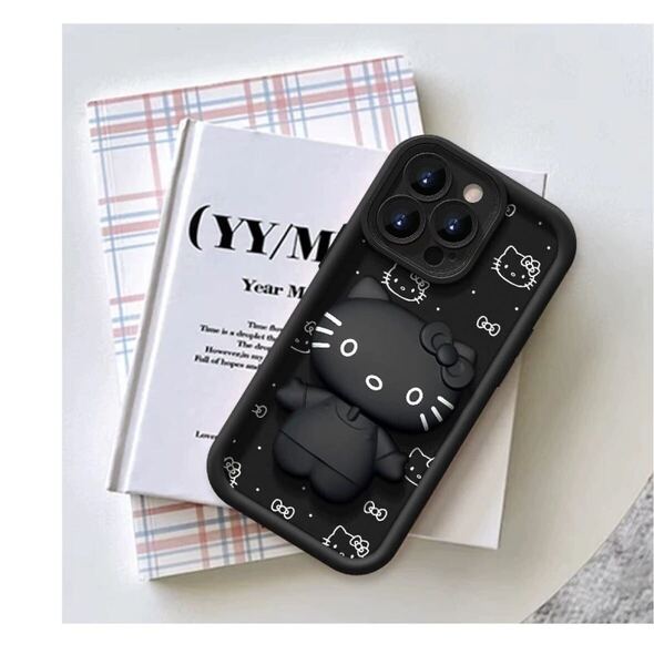 iPhone13/14/15ケーススマホケースハローキティキティちゃんミラー