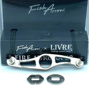 限定 フィッシュアロー リブレ LIVRE ファイヤー オーロラ 68 カスタム ハンドル 68mm ②