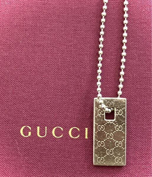 【即決/送料込み】希少 GUCCI/グッチ ミニタグ ディアマンテGG プレート/タグ ネックレス/ペンダント