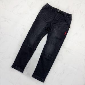 ROKX roial コラボ クライミングパンツ デニムパンツ 黒 M ベルト付き ジーンズ ジーパン ウエストゴム メンズ レディース