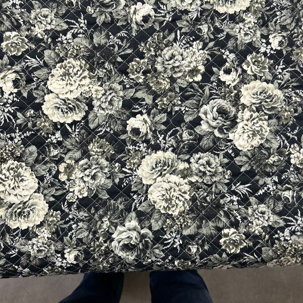 花柄キルティング 約105cm×1M