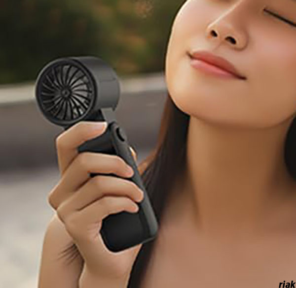 【バッテリー稼働で長時間使える3WAY扇風機】 ハンディファン 199段階風量調整 冷却プレート付き アウトドア 熱中症対策