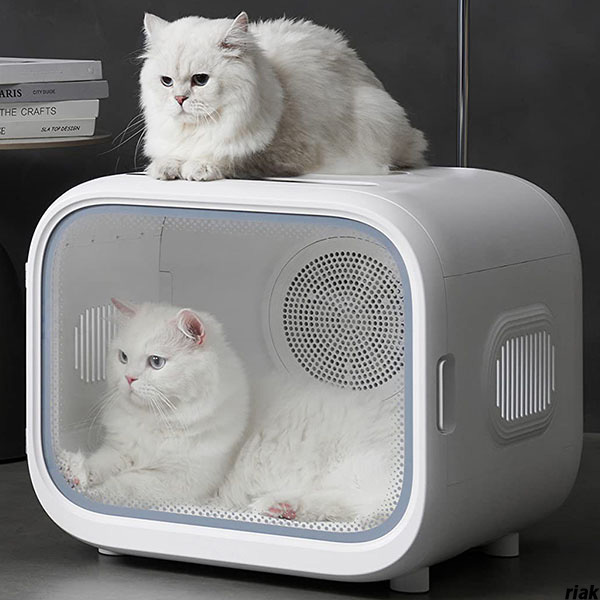 【60L大容量スマホ連動ペットドライヤー】 ペット乾燥機 幅50cm 小型犬・猫 ペットグルーミングボックス 静音 60L大容量