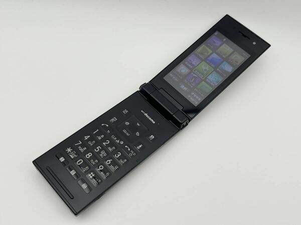 ☆【Panasonic】パナソニック P-06C マットブラック docomo FOMA ガラケー 中古良品 白ロム 簡易動作確認&簡易清掃&初期化OK 判定◯ B☆