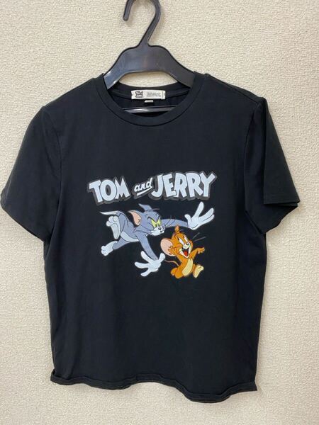 ♪ 送料無料 トムとジェリー 半袖Tシャツ 子供服 サイズ11Y 140cm 黒 美品