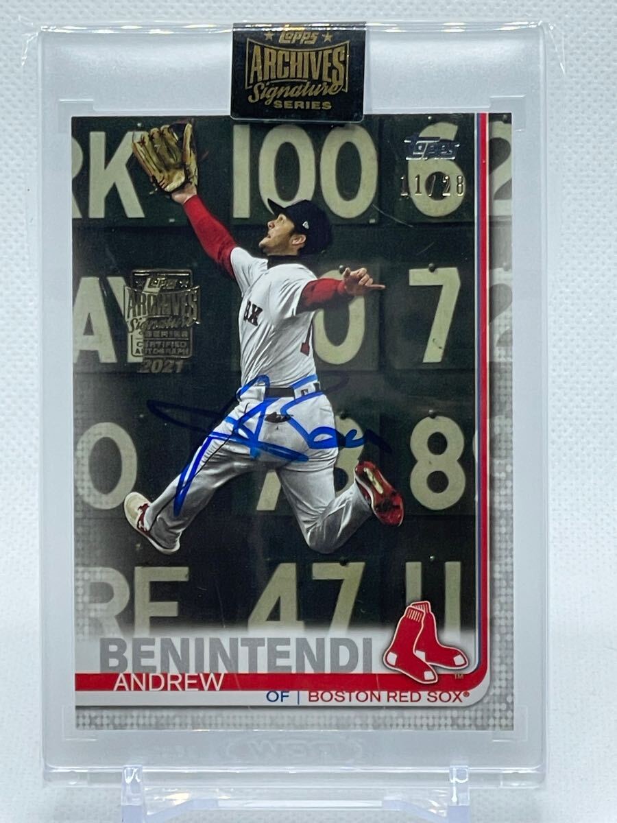 Andrew Benintendi ルーキー直書き直筆サインカード　35枚限定！ Andrew Benintendi ルーキー直書き直筆サインカード 35枚限定