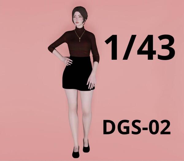 1/43★DGS-02★フィギュア★1/64より大★ミニカーに★ジオラマに★