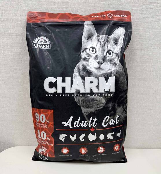 袋破れ ② ★ CHARM チャーム アダルトキャット キャットフード 5.4 kg 全年齢 Adult Cat Food カナダ産 プレミアム ドライ グレインフリー
