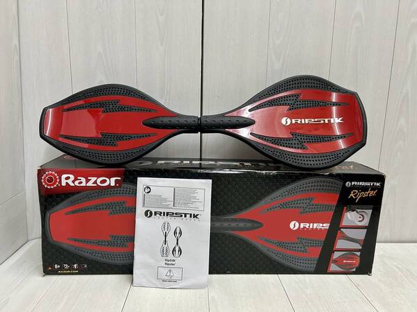 送料無料 ★ 未使用品 ! レイザー リップスティック RAZOR RipStik Ripster リップスター キャスターボード レッド ライダー 子供 遊具