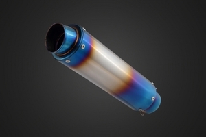 ★Kファクトリー汎用モトGPサイレンサー ラウンドSBL-B タテフック290mm/φ85 差込φ60.5 000PZZZZCG000
