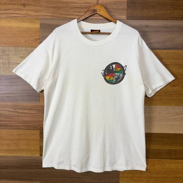 USA製 90s JAMAICAN STYLE レゲエ T-sh Tシャツ サイズ メンズ L 袖シングルステッチ 90年代 アメリカ製 VINTAGE ビンテージ r25042511