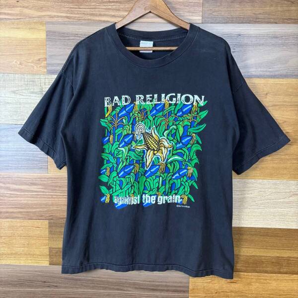 90s BAD RELIGION バッドレリジョン 両面プリント T-sh Tシャツ サイズ メンズ XL シングルステッチ ロックT バンドT 90年代 r25042529