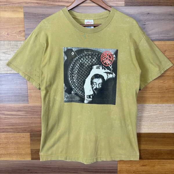 USA製 90s ASIAN DUB FOUNDATION エイジアン ダブ ファウンデーション 12インチ ジャケット プリント T-sh Tシャツ メンズ M r25042549