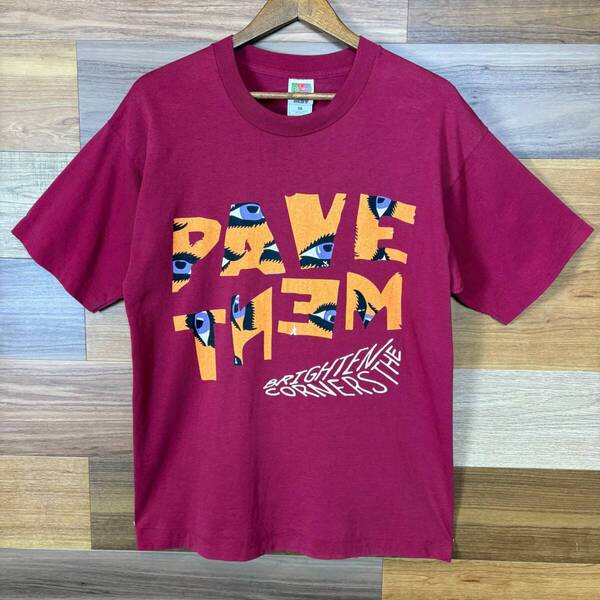 90s PAVEMENT Brighten The Corners ペイブメント T-sh Tシャツ サイズ メンズ L シングルステッチ ロックT バンドT 90年代 古着 r25042564