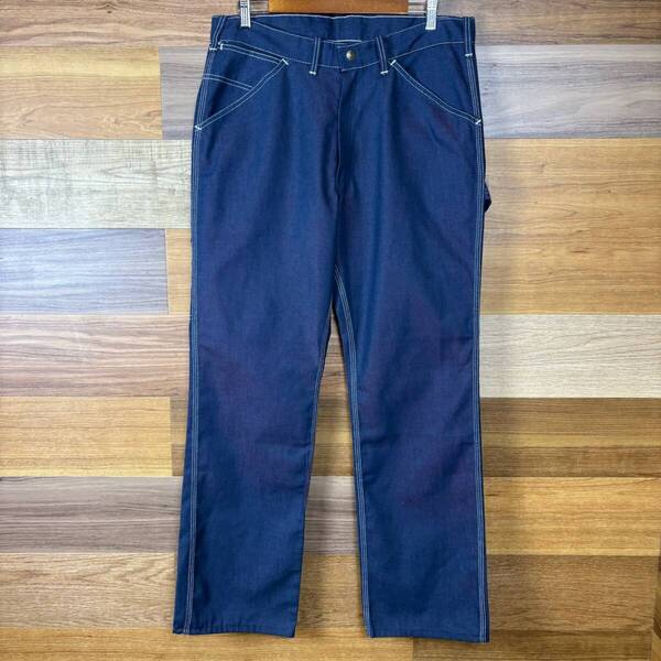 Dead Stock 70s Seas PERMA・PREST シアーズ デニム ペインターパンツ サイズ W36 L32 メンズ L位 70年代 ビンテージ 古着 r25050916