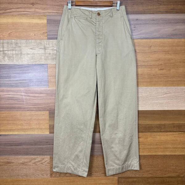米軍実物 50s U.S.ARMY 45KHAKI チノトラウザーズ パンツ サイズ W31 L33 メンズ M位 50年代 VINTAGE ミリタリー アメカジ 古着 r25050927