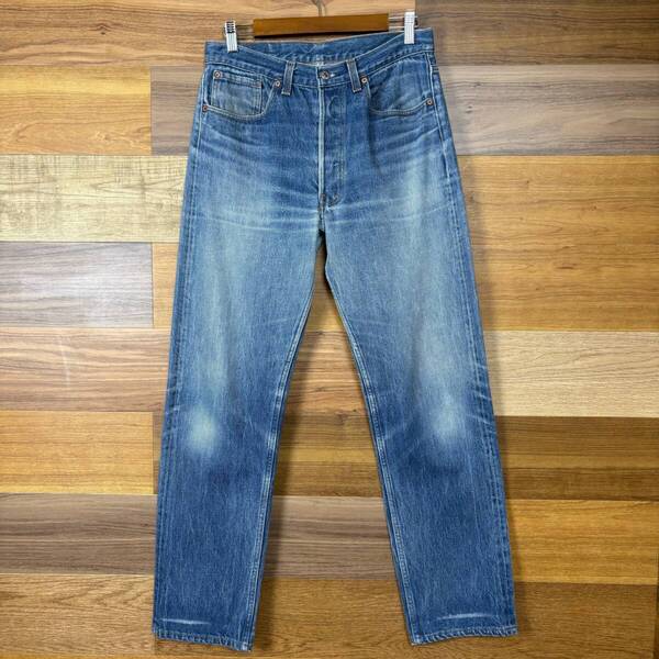 USA製 90s Levi's 501xx リーバイス デニム パンツ ジーパン ジーンズ サイズ W33 L34 メンズ M位 赤タブ トップボタン裏 552 r25050945