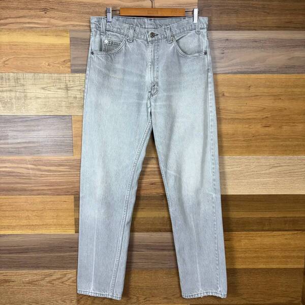 USA製 90s Levi's 505 リーバイス デニム パンツ ジーパン ジーンズ サイズ W34 L32 メンズ L位 黒タブ トップボタン裏 575 古着 r25050963