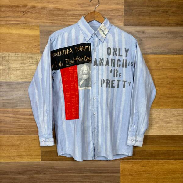 ANARCHY SHIRTS アナーキーシャツ 長袖シャツ サイズ メンズ M位 アナーキズム パンク ストリート アメカジ 古着 r25052780