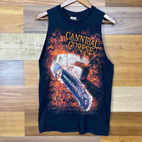 CANNIBAL CORPSE カンニバルコープス ノースリーブ T-sh Tシャツ サイズ メンズ S メタルT ロックT バンドT アメカジ 古着 r25060651