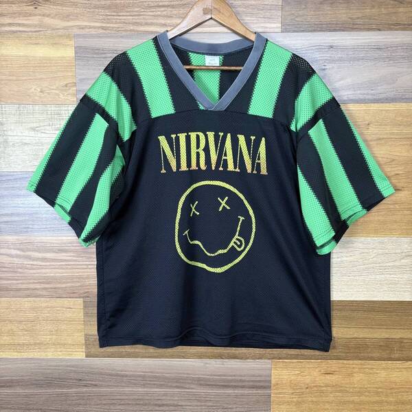 90s NIRVANA GAME Tーsh ニルバーナ ゲーム Tシャツ サイズ メンズ L位 90s EURO VINTAGE ビンテージ ストリート アメカジ 古着 r25060666