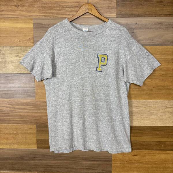 USA製 80s Champion チャンピオン 88コットン カレッジ T-sh Tシャツ サイズ メンズ L シングルステッチ アメリカ製 80年代 古着 r25060690