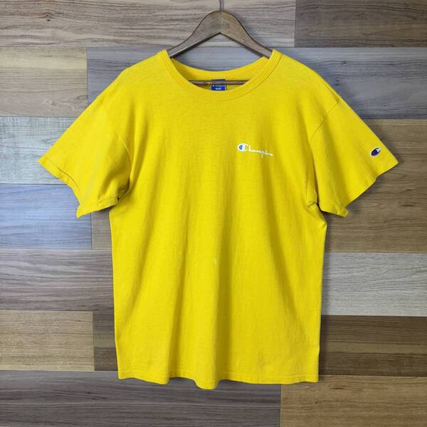 USA製 90s Champion チャンピオン T-sh Tシャツ サイズ メンズ L 袖シングルステッチ アメリカ製 90年代 VINTAGE アメカジ 古着 r25062704